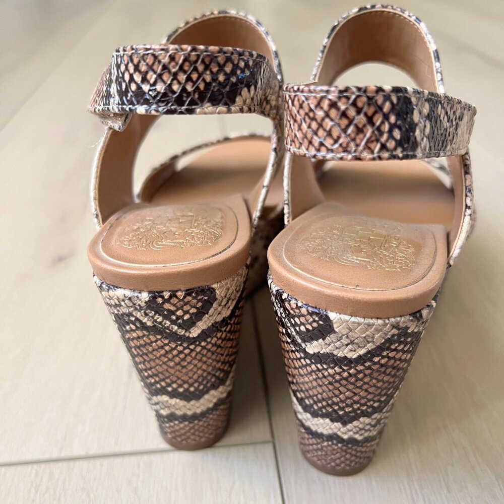 Vince Camuto Snake Python Wedge Velco Strap Women… - image 7